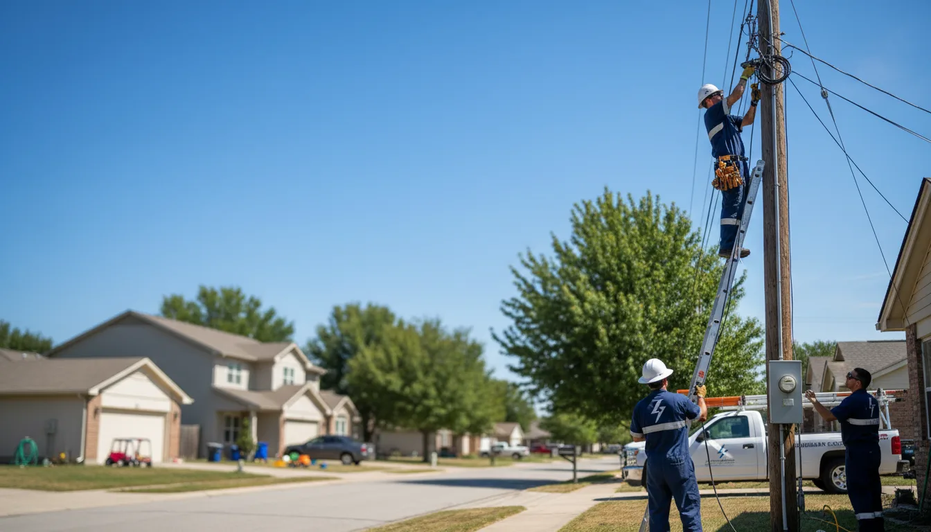 Residential electrician providing installation services in Henderson, WV